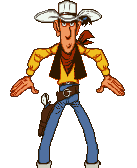 Gif animé Lucky Luke dégaine